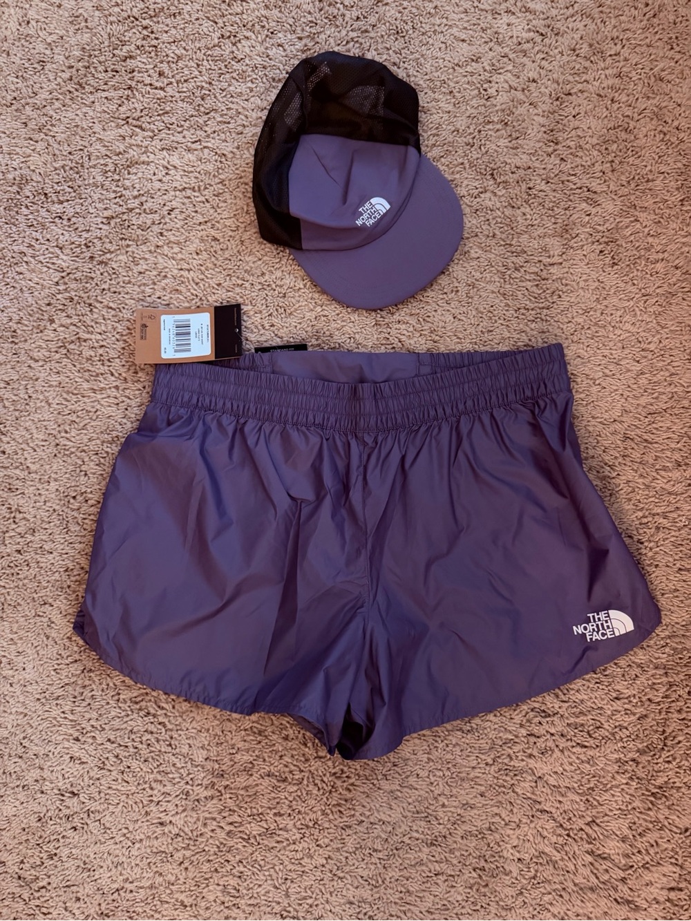 The North Face Women's Athletic shorts and hat